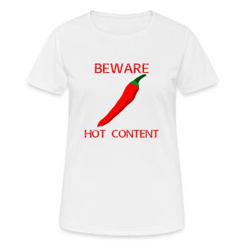 Hot Chili - T-shirt respirant Femme - blanc - Devant - AI Model Female 172 dark (172cm)