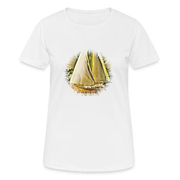 Voile - T-shirt respirant Femme - blanc - Devant - AI Model Female 172 dark (172cm)