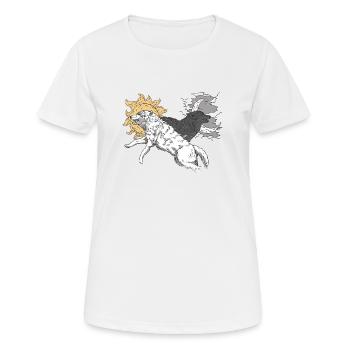 Mythologie nordique Hati Skalli - T-shirt respirant Femme - blanc - Devant - AI Model Female 172 dark (172cm)