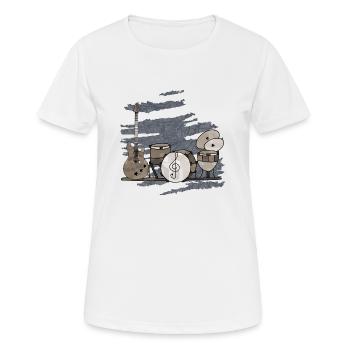 Musikinstrumente - Frauen T-Shirt atmungsaktiv - Weiß - Vorne - AI Model Female 172 dark (172cm)
