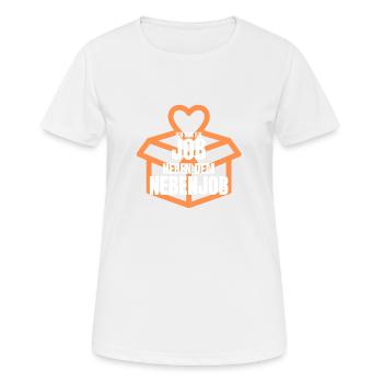 ICH HAB EIN JOB NEBEN DEM NEBENJOB - Frauen T-Shirt atmungsaktiv - Weiß - Vorne - AI Model Female 172 dark (172cm)