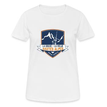 La Grave La Meije, Hautes alpes leewarddesign - Women's Breathable T-Shirt - white - Front - AI Model Female 172 dark (172cm)