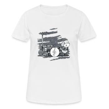 Musikinstrumente - Frauen T-Shirt atmungsaktiv - Weiß - Vorne - AI Model Female 172 dark (172cm)