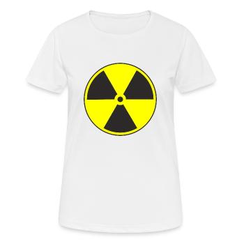 Radioactif - T-shirt respirant Femme - blanc - Devant - AI Model Female 172 dark (172cm)