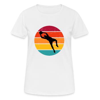 Gardien de but Footballeur Football Gardien de but - T-shirt respirant Femme - blanc - Devant - AI Model Female 172 dark (172cm)