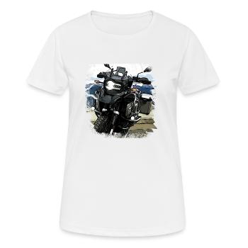 Affiche Moto GS - T-shirt respirant Femme - blanc - Devant - AI Model Female 172 dark (172cm)