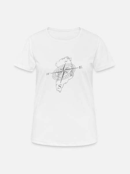 Grönland - Frauen T-Shirt atmungsaktiv - Weiß