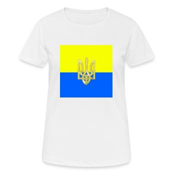 Ukraine - Women's Breathable T-Shirt - white - Front - AI Model Female 172 dark (172cm)
