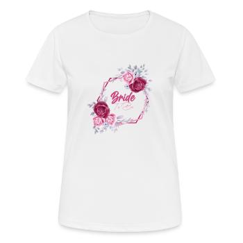 Bride To Be Shirt | | JGA Fleur - T-shirt respirant Femme - blanc - Devant - AI Model Female 172 dark (172cm)