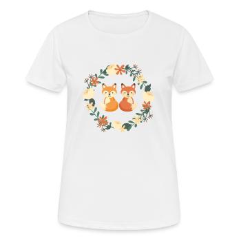 fox siblings - Women's Breathable T-Shirt - white - Front - AI Model Female 172 dark (172cm)
