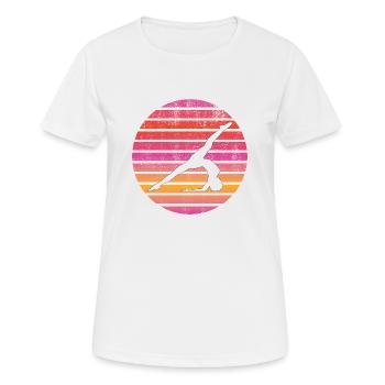 Turnen Bodenturnen Turnverein Turner Geräteturnen - Frauen T-Shirt atmungsaktiv - Weiß - Vorne - AI Model Female 172 dark (172cm)