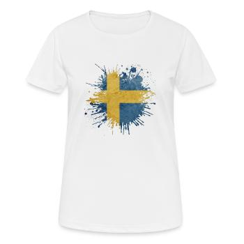 Sweden Sweden Viking Norden Scandinavia Midsummer - Women's Breathable T-Shirt - white - Front - AI Model Female 172 dark (172cm)