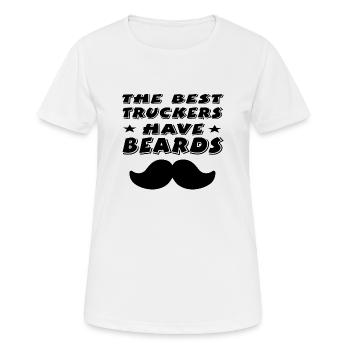 Bart - Frauen T-Shirt atmungsaktiv - Weiß - Vorne - AI Model Female 172 dark (172cm)