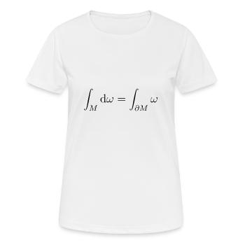 Integral Theorem Vector Analysis - Women's Breathable T-Shirt - white - Front - AI Model Female 172 dark (172cm)