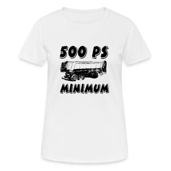 Truck - Frauen T-Shirt atmungsaktiv - Weiß - Vorne - AI Model Female 172 dark (172cm)
