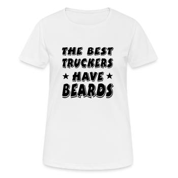 Bart - Frauen T-Shirt atmungsaktiv - Weiß - Vorne - AI Model Female 172 dark (172cm)