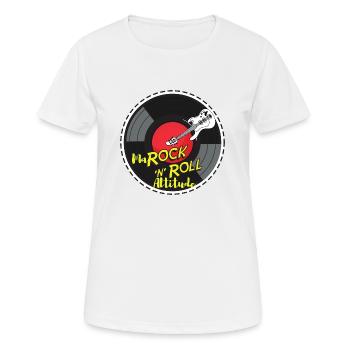 Marock n roll Attitude - T-shirt respirant Femme - blanc - Devant - AI Model Female 172 dark (172cm)