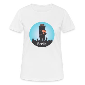 Berlin - T-shirt respirant Femme - blanc - Devant - AI Model Female 172 dark (172cm)