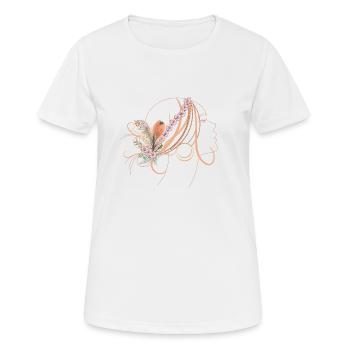 boho lady - Frauen T-Shirt atmungsaktiv - Weiß - Vorne - AI Model Female 172 dark (172cm)