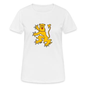 Lion OR aveyron Flagge - Frauen T-Shirt atmungsaktiv - Weiß - Vorne - AI Model Female 172 dark (172cm)