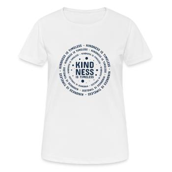 Freundlichkeit Statement Vorbild Geschenk - Frauen T-Shirt atmungsaktiv - Weiß - Vorne - AI Model Female 172 dark (172cm)