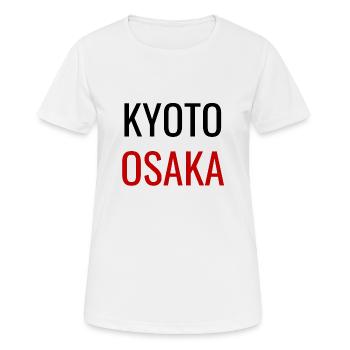 Kyoto Osaka Design Japon - T-shirt respirant Femme - blanc - Devant - AI Model Female 172 dark (172cm)