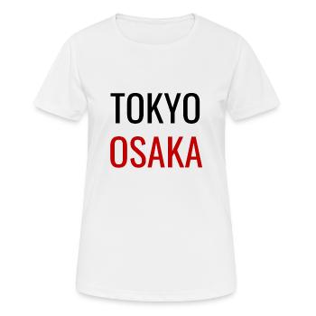 Tokyo Osaka Design Japon - T-shirt respirant Femme - blanc - Devant - AI Model Female 172 dark (172cm)
