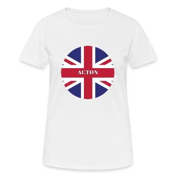Acton United Kingdom - Women's Breathable T-Shirt - white - Front - AI Model Female 172 dark (172cm)