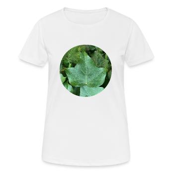 Efeu - Frauen T-Shirt atmungsaktiv - Weiß - Vorne - AI Model Female 172 dark (172cm)