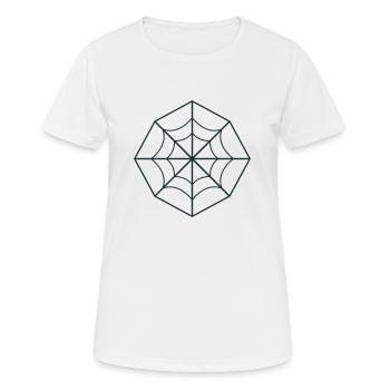 irregular spider web - Women's Breathable T-Shirt - white - Front - AI Model Female 172 dark (172cm)