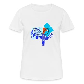 T-shirt Revenge v2 00 - T-shirt respirant Femme - blanc - Devant - AI Model Female 172 dark (172cm)