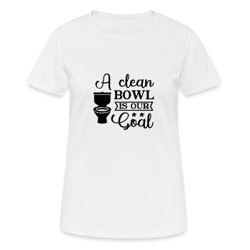 A clean Bowl is our Goal - Women's Breathable T-Shirt - white - Front - AI Model Female 172 dark (172cm)