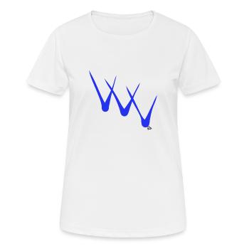 TRIPLE VÉRIFICATION. - T-shirt respirant Femme - blanc - Devant - AI Model Female 172 dark (172cm)