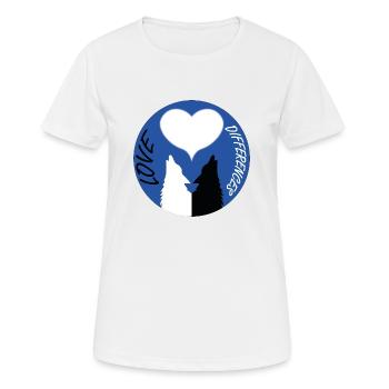 Différences amoureuses - T-shirt respirant Femme - blanc - Devant - AI Model Female 172 dark (172cm)