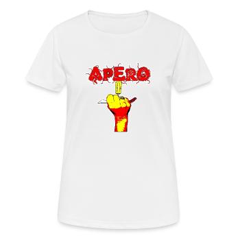 APERO - Women's Breathable T-Shirt - white - Front - AI Model Female 172 dark (172cm)