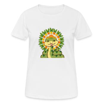 SERPENT sympa - T-shirt respirant Femme - blanc - Devant - AI Model Female 172 dark (172cm)