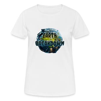 Décomposition de la Terre - T-shirt respirant Femme - blanc - Devant - AI Model Female 172 dark (172cm)