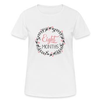 CŒUR DES HUIT JALONS - T-shirt respirant Femme - blanc - Devant - AI Model Female 172 dark (172cm)