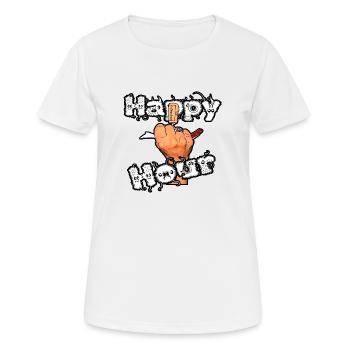 Happy hour for bad girls - Women's Breathable T-Shirt - white - Front - AI Model Female 172 dark (172cm)