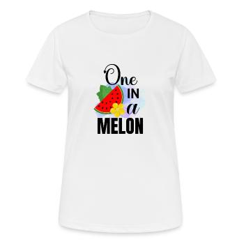 Un dans un melon - T-shirt respirant Femme - blanc - Devant - AI Model Female 172 dark (172cm)
