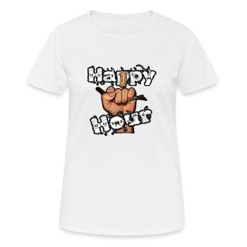 Happy hour time - Women's Breathable T-Shirt - white - Front - AI Model Female 172 dark (172cm)