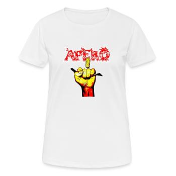 APERO MAIN - Women's Breathable T-Shirt - white - Front - AI Model Female 172 dark (172cm)