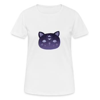 Witch Cat Third Eye - Women's Breathable T-Shirt - white - Front - AI Model Female 172 dark (172cm)