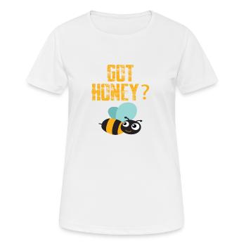 Vous avez du miel? - T-shirt respirant Femme - blanc - Devant - AI Model Female 172 dark (172cm)