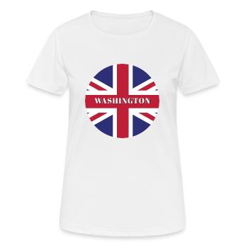 Washington - T-shirt respirant Femme - blanc - Devant - AI Model Female 172 dark (172cm)