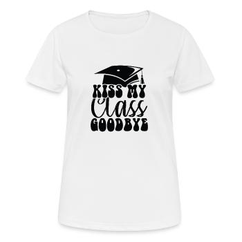 Kiss My Class Goodbye - Women's Breathable T-Shirt - white - Front - AI Model Female 172 dark (172cm)