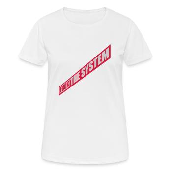 Le socialisme baise le système - T-shirt respirant Femme - blanc - Devant - AI Model Female 172 dark (172cm)