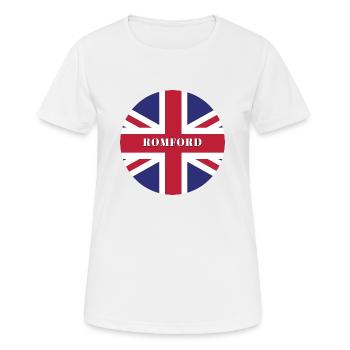 Romford Royaume-Uni - T-shirt respirant Femme - blanc - Devant - AI Model Female 172 dark (172cm)