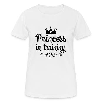 Princess in Training - Frauen T-Shirt atmungsaktiv - Weiß - Vorne - AI Model Female 172 dark (172cm)