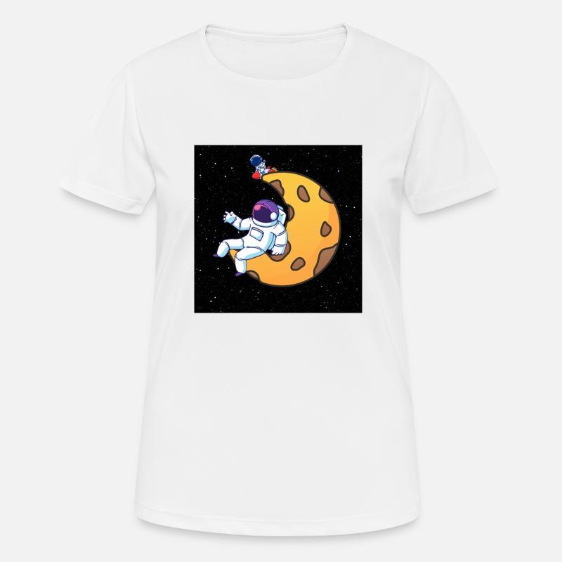 Astronaut - Women's Breathable T-Shirt - white